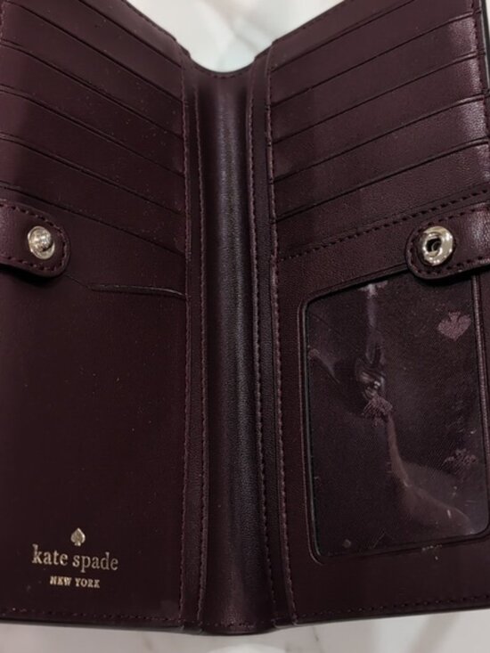 Kate Spade Mulled Wine Stacy Wallet - Picture 7 of 9